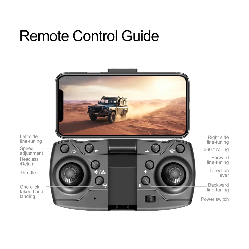 New F198 Drone Professional Dual Camera With 1080P WIFI FPV HD Aerial Photography Wide Angle Brushless RC Foldable Quadcopter