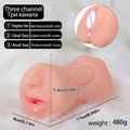 Adult Products, Men's Three in One Sex Toy, Airplane Cup, Deep Throat, Realistic Vagina, Realistic Anus, Artificial Mouth, 18+xx