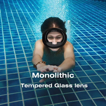 Adult Dive Mask: Wide View Anti-Fog Lens for Scuba, Snorkeling & Freediving - Comfortable Water Goggles