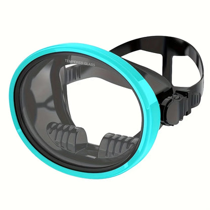 Diving Mask Goggles HD Anti-Fog Spearfishing Mask Freediving Mask Clear Panoramic Goggle with Adjustable Buckle for Free Diving