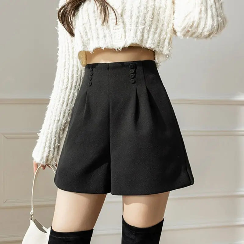 Design-sensing Suits and Shorts Women Slim and High-waisted A-line Boot Pants Versatile Casual Pants