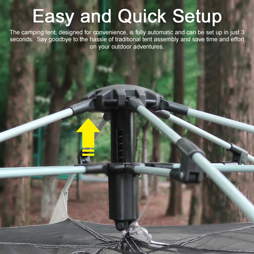 Automatic Camping Tent Portable Quick Open Tent Rainproof & Sun Protecting for Outdoor Traveling Camping Picnic Hiking