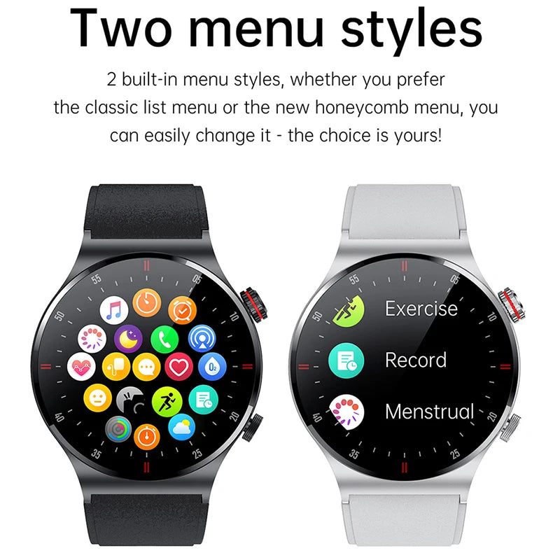 New ECG+PPG Bluetooth Call Smart Watch Men AMOLED Full Touch Sports NFC Watches Men Smartwatch Waterproof For Android Ios