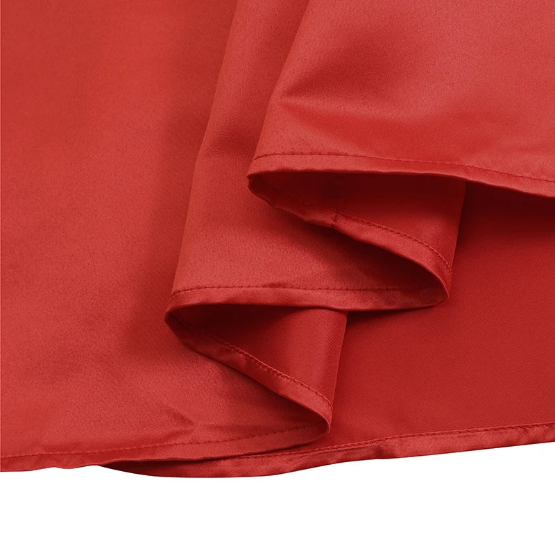 ZANZEA Bohemian Women Satin Silk Black Long Skirts Elegant Solid A-Line Party Jupes Femme Waist Zipper Oversized Casual Dresses