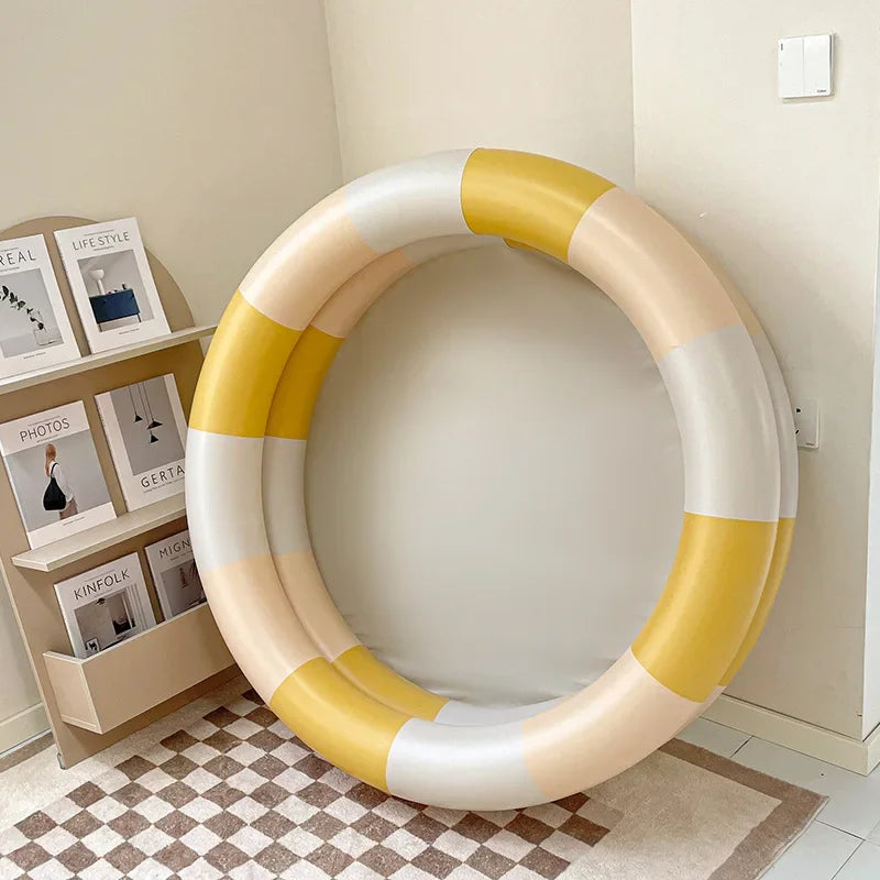 90cm Inflatable Swimming Pool Baby Toys Fshion Retro Thickened Ocean Balls Tent Toys For Children Balls Pool Summer Toy