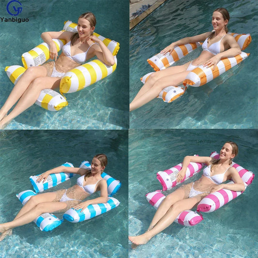 Water Hammock Recliner Inflatable Pool for Adults - Perfect for Pool Parties & Beach Fun,Party Water Rest Inflatable Seat