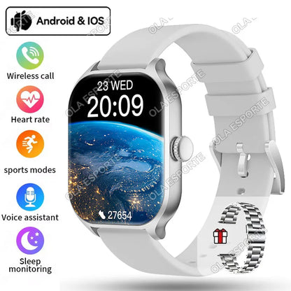 Sports Smart Watch Fitness Clock Health Monitor Waterproof Smartwatch Wireless Bluetooth Call Watches Men Women Smartwatch 2025