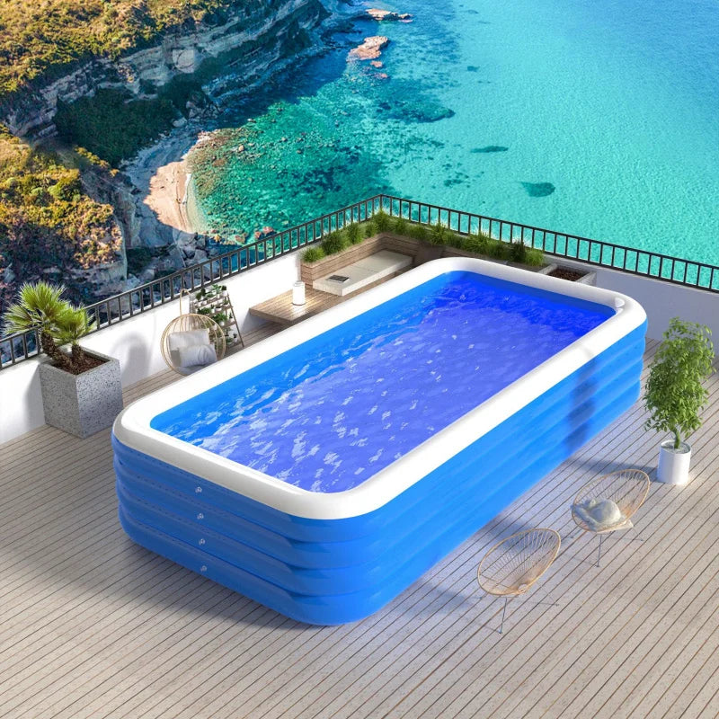 Inflatable Swimming Pool Home Portable Large Adult Bath Rectangular Pool