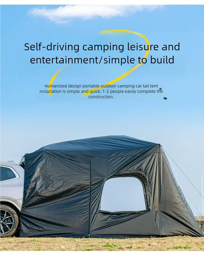 Universal SUV Camping Tent with Spacious Awning Waterproof Car Tent Easy Setup for Backpacking Traveling  Outdoors Car tail tent