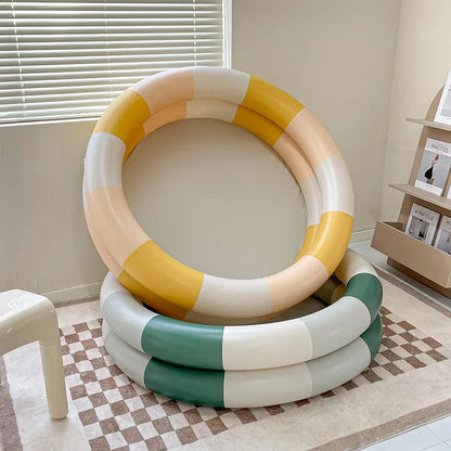 90cm Inflatable Swimming Pool Baby Toys Fshion Retro Thickened Ocean Balls Tent Toys For Children Balls Pool Summer Toy