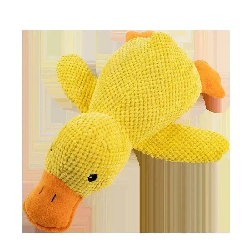 Dog~toy  plush  companion sleeping  duck  bite  resistant  teeth  grinding  sound  relief  duck  sound  toy