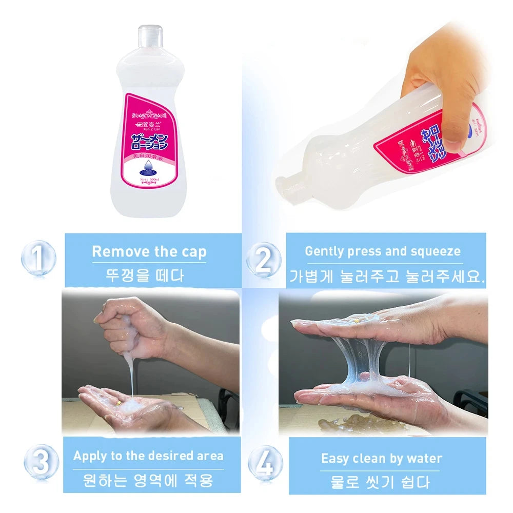 Adult Products  Aqueous Solution Lubricant Easy to Clean Colorless Odorless Safe and Healthy Gay Vaginal Anal Lubricant 500ML