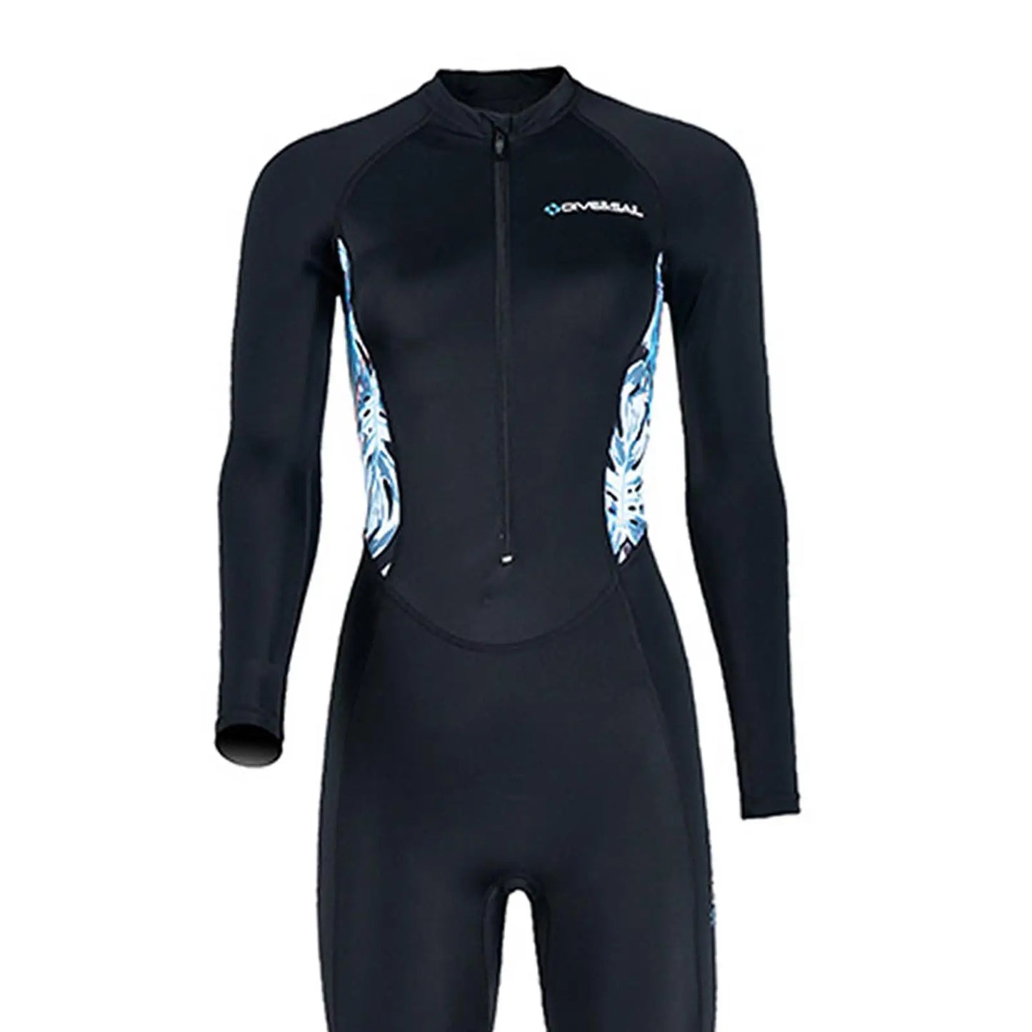 Women Wetsuit Long Sleeve Breathable Front Zip Quick Drying Dive Suit for Water Sports Surfing Summer Free Diving Kayaking