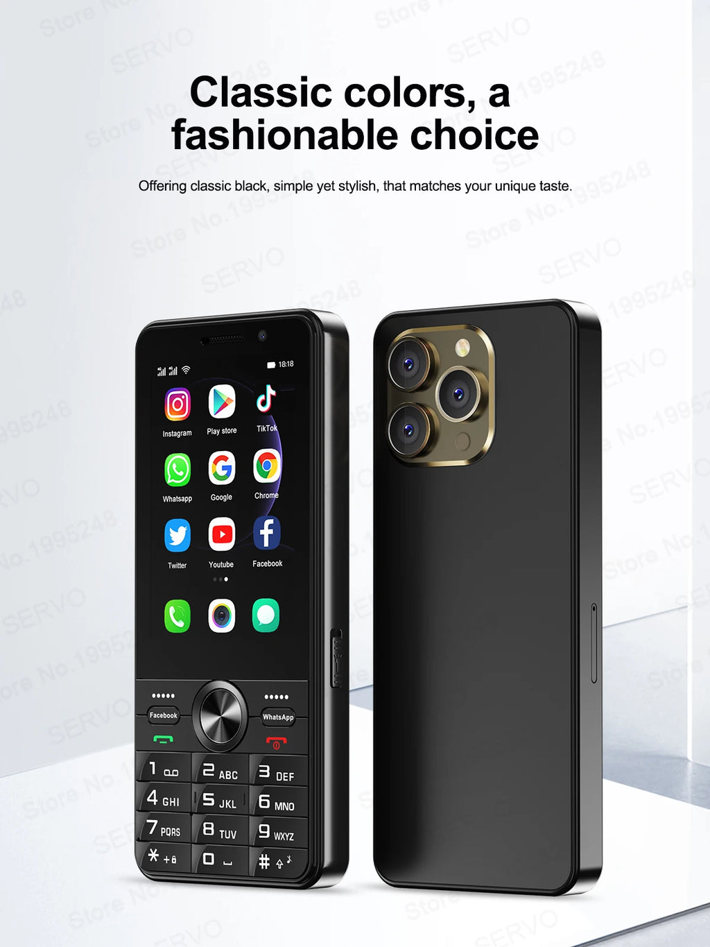 2025 New 4G Network Android Smart Phone 3.5" Screen 2 SIM Dual Camera Android 8.1 2+16GB WIFI GPS Play Store Mobile Phone Type-C