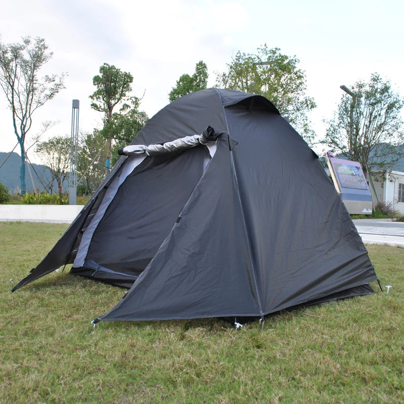 Camping Tent with Rainfly, 2, 3 Person Tent, Set up in 10 Mins, Weatherproof Tent for Camping, Festivals, Backyard, 2 Layers