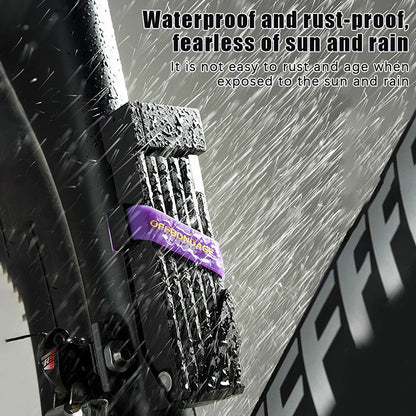 Keep Cycles Safe with OFFBONDAGE Durable Folding Bike Lock; Anti-Theft Security for Motorcycles, Electric Bikes & Scooters