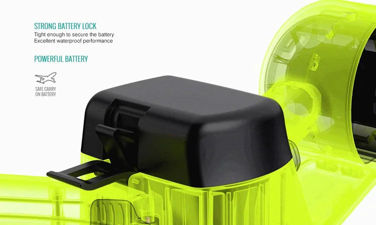 Electric Sea Scooter Portable 30 Meters Depth Underwater 35mins Running Time -10℃-40℃ Available Underwater Scooter 3.5kg