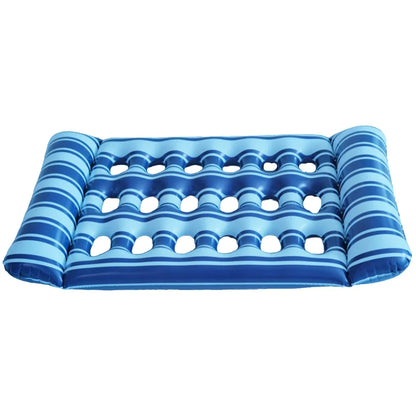 Inflatable Water Sleeping Bed PVC Floating Lounger Air Mattress Foldable Swimming Pool Air Mattress for Swimming Pool Party