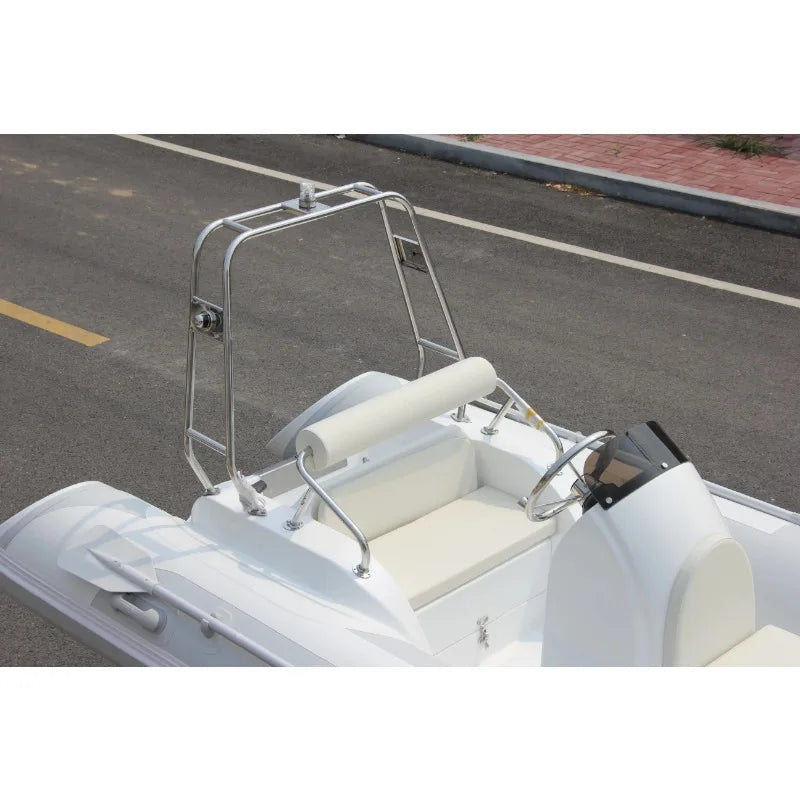 RIB Inflatable Boat Luxury Fiberglass Floor Hypalon/PVC Rescue Boat for Sport Leisure Lake Outdoor Entertainment