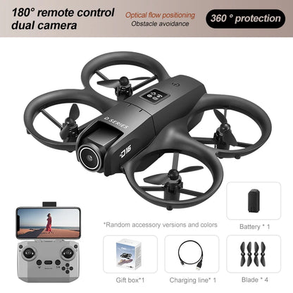 New D16 Drone HD Dual Camera Propeller Safety Design Optical Stream Positioning Three Sides Obstacle Avoidance VS DJI
