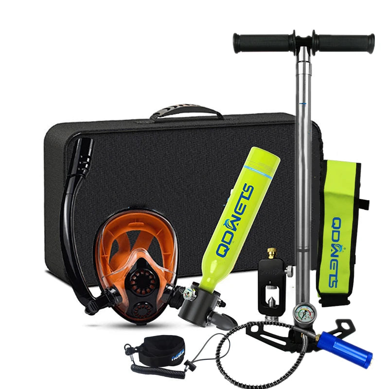 0.5L Mini Scuba Diving Tank 5-10 Minutes Lung Tank with diving mask Snorkel Air Snorkeling Equipment Outdoor Oxygen