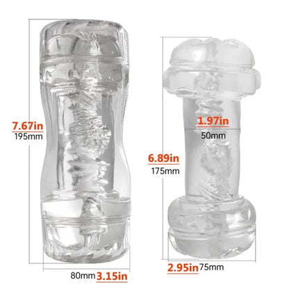 Sex Adult Toys Male Sex Products Masturbator Cup Soft Pussy Transparent Vagina Anal Adult Exercise Supplies Pocket Cup for Men