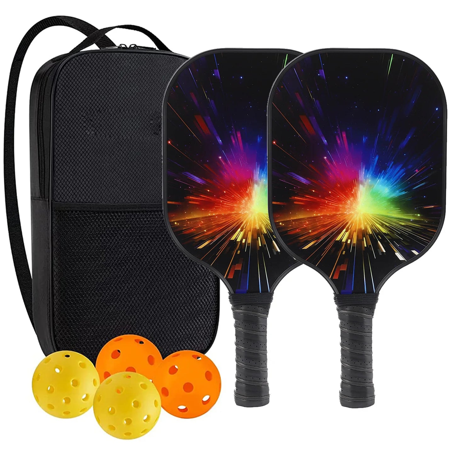 Pickleball Paddle Carbon Fiber USAPA Approved Pickleball Set Sports 6 pieces with packaging Outdoor Beach Tennis Racket