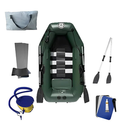 PVC Inflatable Fishing Boat Solarmarine 2M Single Person Racing Boats and Surfing Kayak Portable for Adult Outdoor Watersport