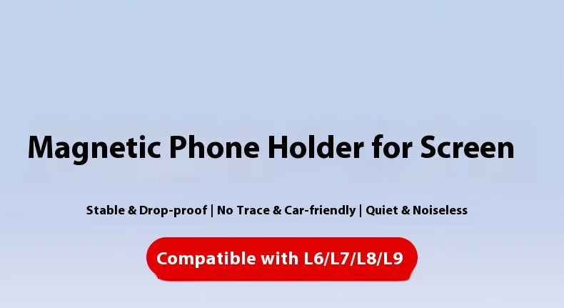 LIXIANG L6L7L8L9mega car mobile phone holder car navigation magnetic wireless ultra-fast charging special accessories