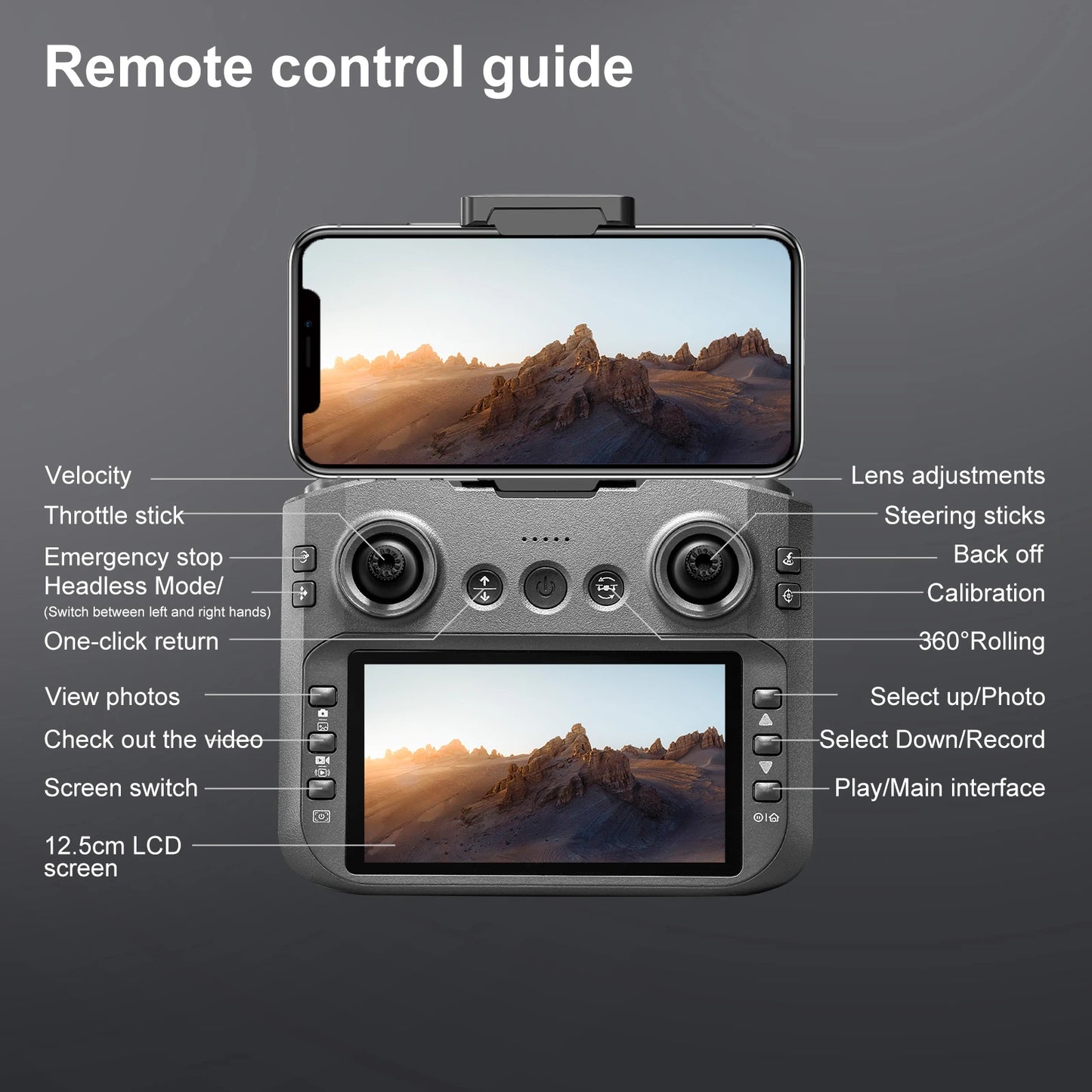 2025 New S156 Drone with Screen Brushless Optical Stream Positioning Quadcopter with Camera FPV Traverser Novice Toy Airplane
