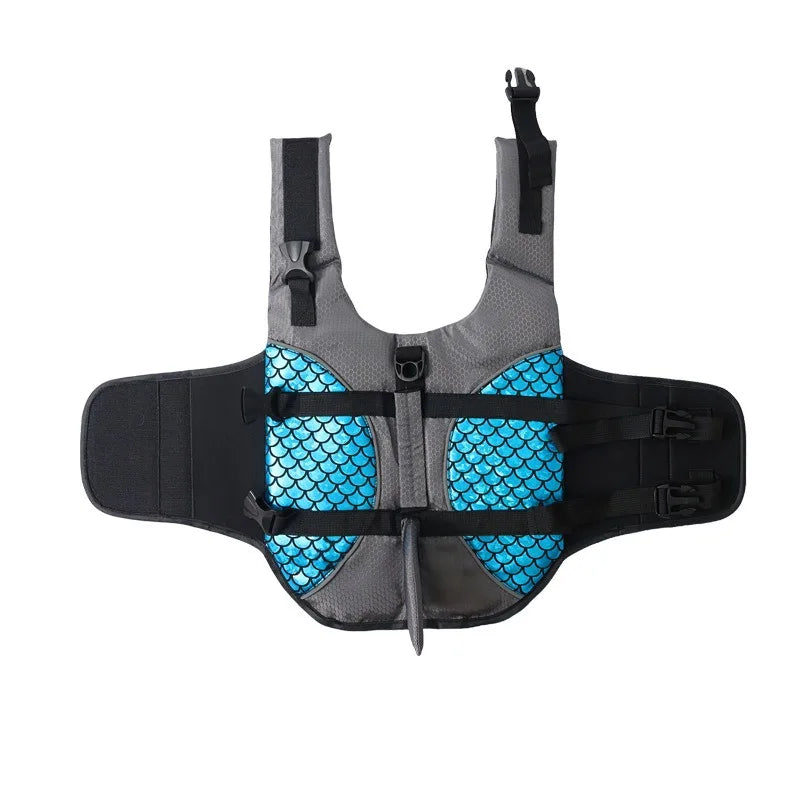 Dog Life Jacket Tear Resistant Dog Life Vest with Rescue Handle Pet Safety Swimsuit Small and Medium-sized Dog Life Jacket