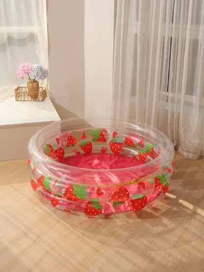 1pcs Inflatable Bathtub Swimming Pool Inflatable Pool Retro Blow Up Swimming Pool Family Cute Thickened Water Pool ﻿ ﻿
