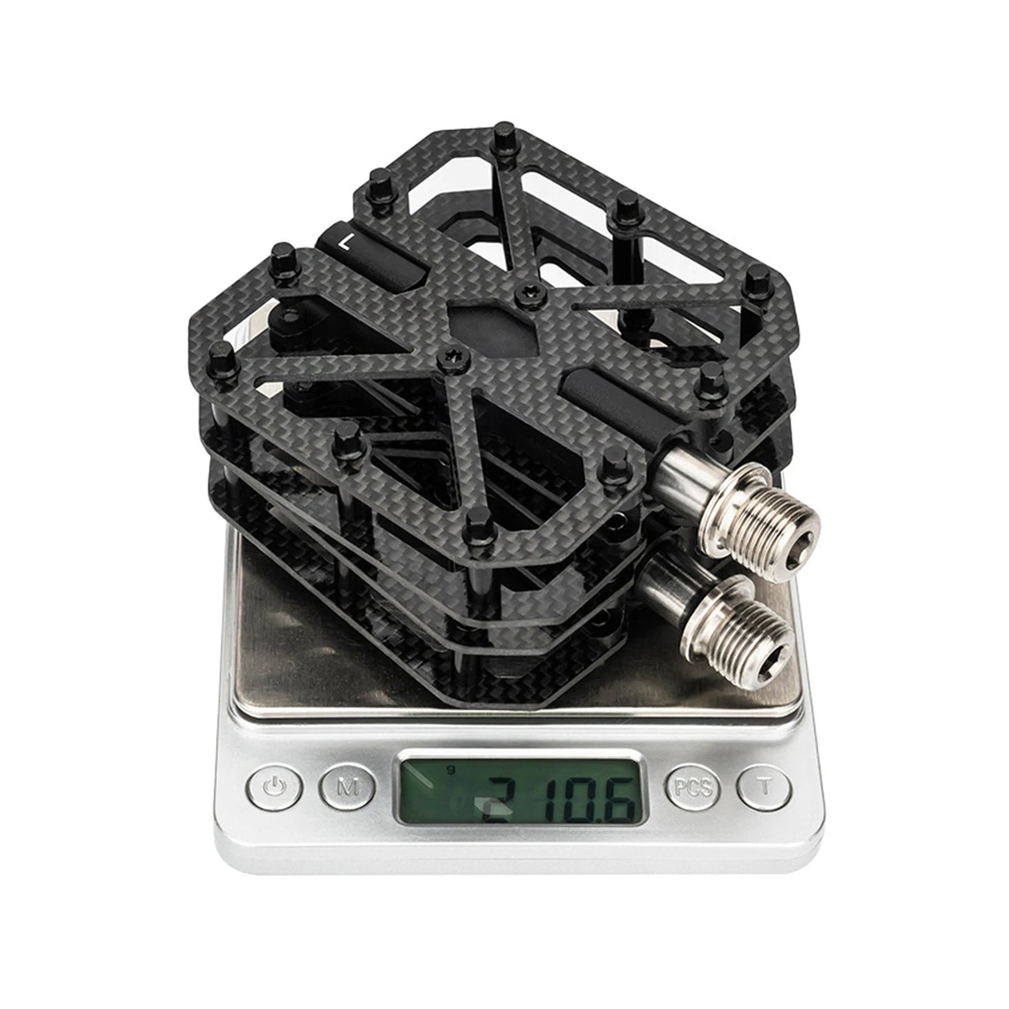 Bike Pedals Carbon Composite Three Bearings Non-slip Lightweight Pedals for Road Mountain Folding Bikes Road Bike Pedals