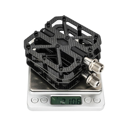 Bike Pedals Carbon Composite Three Bearings Non-slip Lightweight Pedals for Road Mountain Folding Bikes Road Bike Pedals