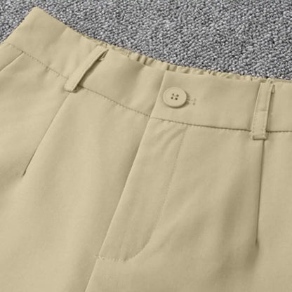 Women Suit Shorts Elegant High Waist White A Line Wide Leg Suit Short Commute Summer Suit Shorts Casual Slim Hot Short Pants