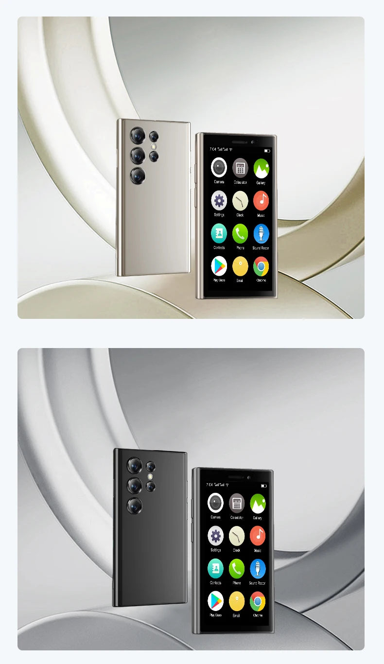 SERVO S26 Mini Smartphones Android 9.0 Dual SIM 3.0'' HD 900mAh WIFI Bluetooth 2GB+16GB Face Unlock 3G Small Mobile Phone Type-C