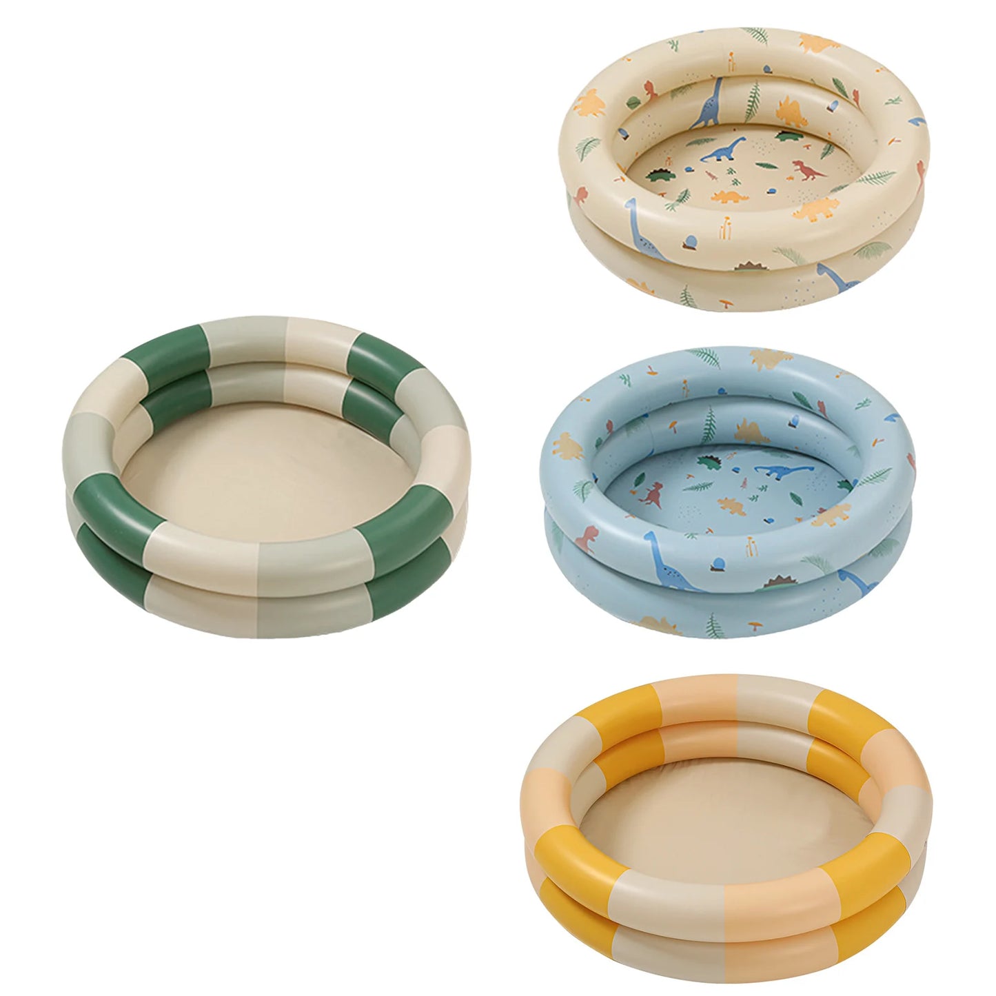 Inflatable Pool Baby Retro Blow Up Swimming Pool Family Cute Style Thickened Water Pool