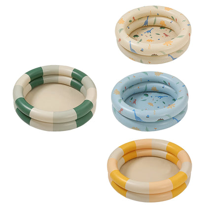 Inflatable Pool Baby Retro Blow Up Swimming Pool Family Cute Style Thickened Water Pool