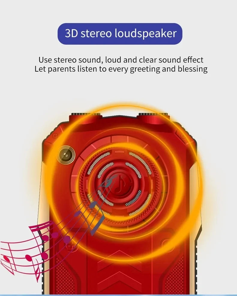 New Yeemi K1+ Mobile Phone 2.4inches GSM 2G Big Button Mp3/Mp4 Loud Voice Dual SIM Cards 4G Original Cellphone for Elderly