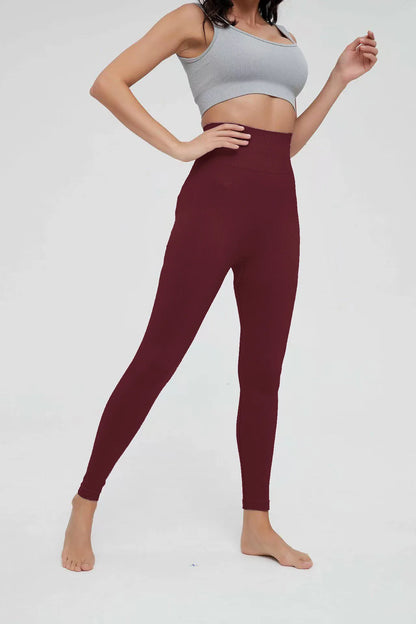 High Waist Sports Leggings Women Solid Color Seamless Pants High Quality Gym Workout Running Fitness Leggings Butt Lift Pants