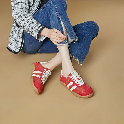 AIYUQI 2026 New Spring and Autumn Women's sneakers  Flats Dexun Women Shoes Genuine Leather, Stylish, Non-slip female Shoes
