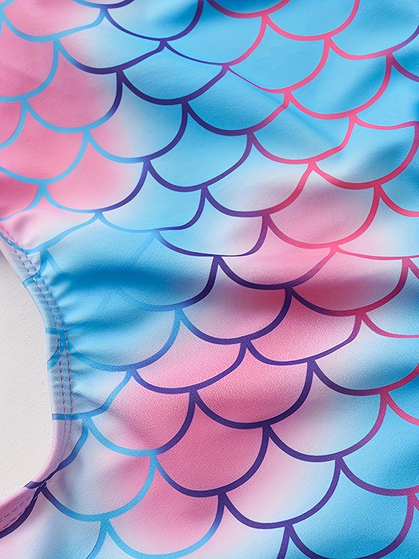 Toddler Girls One-piece Swimsuits Girl Waistless Fish Scale Mermaid Children's Ins Swimsuit