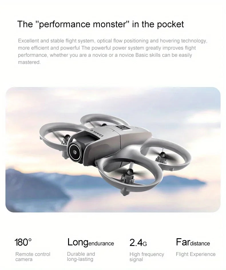 New D16 Drone HD Dual Camera Propeller Safety Design Optical Stream Positioning Three Sides Obstacle Avoidance VS DJI