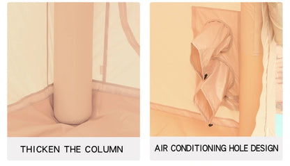 Outdoor Outdoor Camping Style Inflatable Tent Overnight Rainproof Thickeneded Camping Style Outdoor Cabin Roof 8 Square Meters