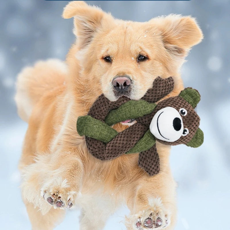 Dog Voice Toys for Self Pleasure Relieve Boredom Grind Teeth Bite Resistant and Plush Medium To Large Dogs