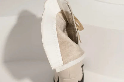 Modern Western Mature Punk Goth Female Winter Super Block High Heeled Shoes Square Toe Lace-up Platform Heels Boots