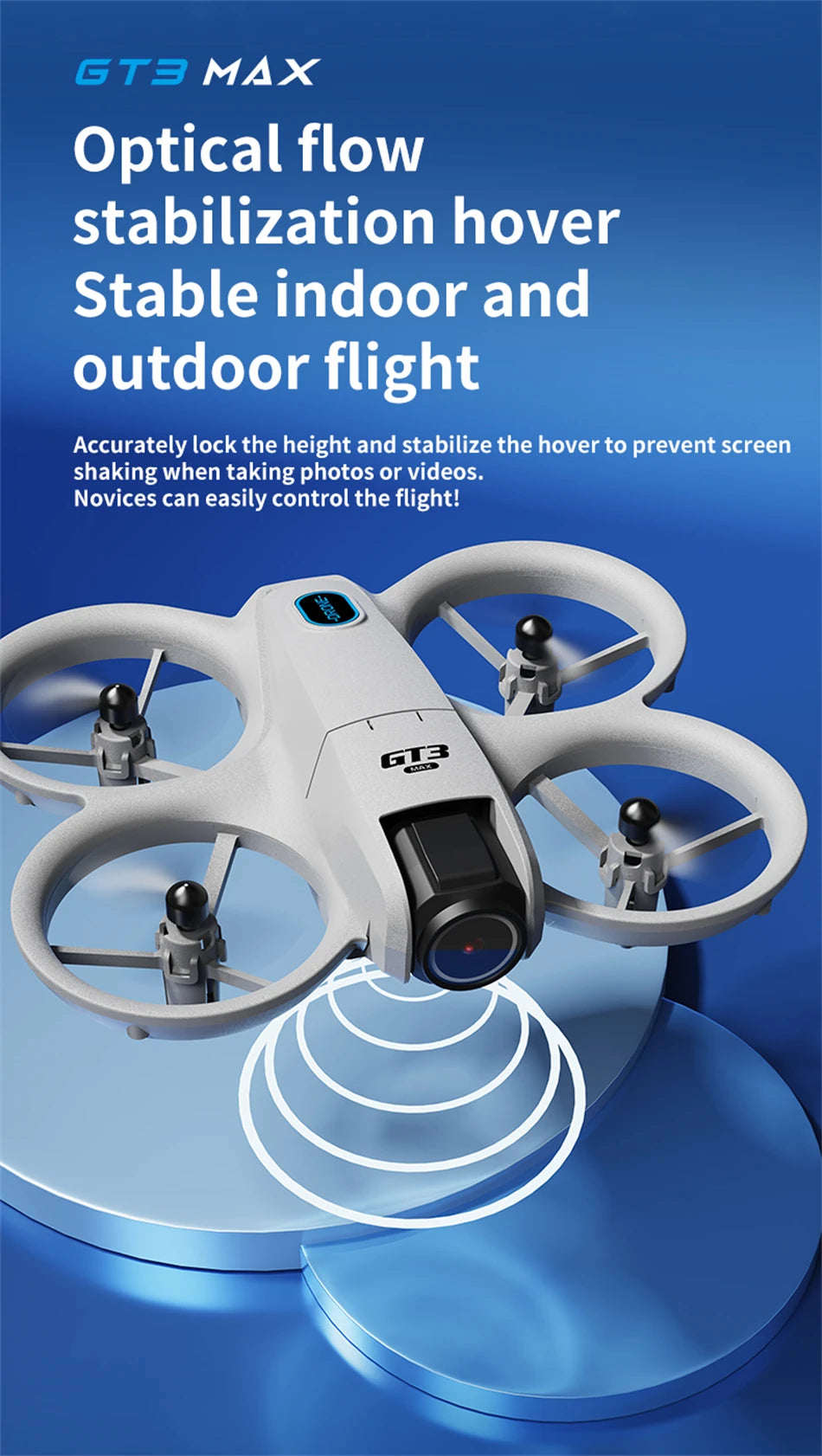 New Drones GT3 GPS 8K Professional HD 360° Dual Cameras 5G WIFI Brushless Motors Obstacle Avoidance FPV Foldable Quadcopter Toys