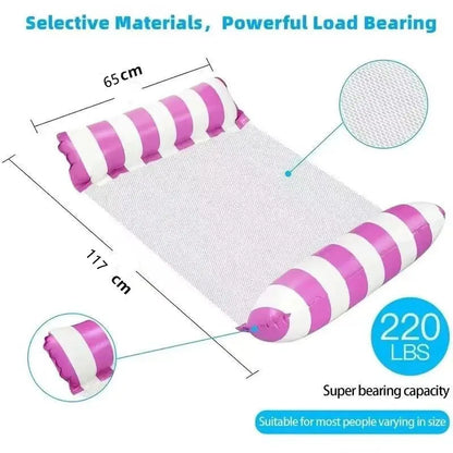 1PC Inflatable Float Hammock floaties for adults Perfect for Poolside Lounging This Summer Water Play Accessories