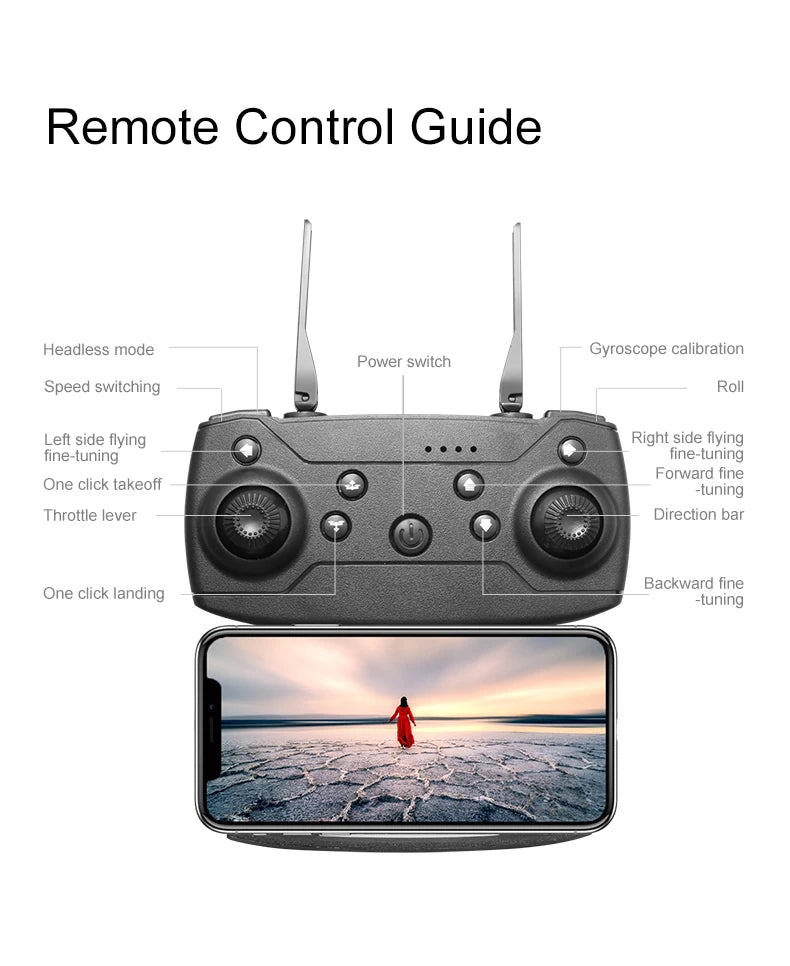 VIVO D88 Drone 8K Aerial HD Dual Camera Photography Intelligent Obstacle Avoidance Brushless Motor 5G WIFI GPS Return VR Drone