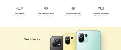 smartphone Xiaomi mi 11 Lite smartphone Global firmware 5G  AMOLED Snapdragon 780G 64MP Full Screen 90HZ used phone